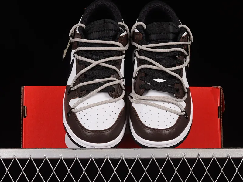 All Categories Nk SB Dunk Series Nk SB Dunk Low Low-top sneakers Nk Dunk Low Black Smiley Customized version of deconstructed strap casual sneakers DJ6188-002
